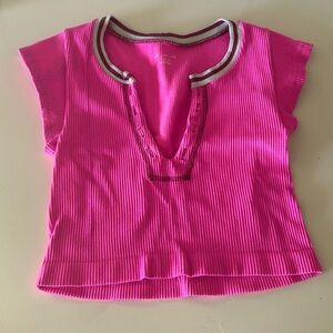 pink urban crop top